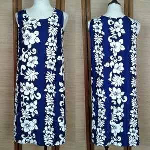 Makai Hawiian aloha dress cover-up floral luau M